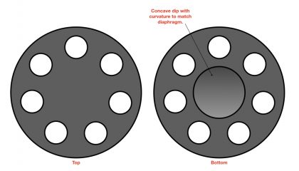 Resonator cap from Shure’s SM57.